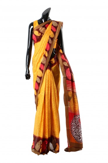 Ikat Print Sari